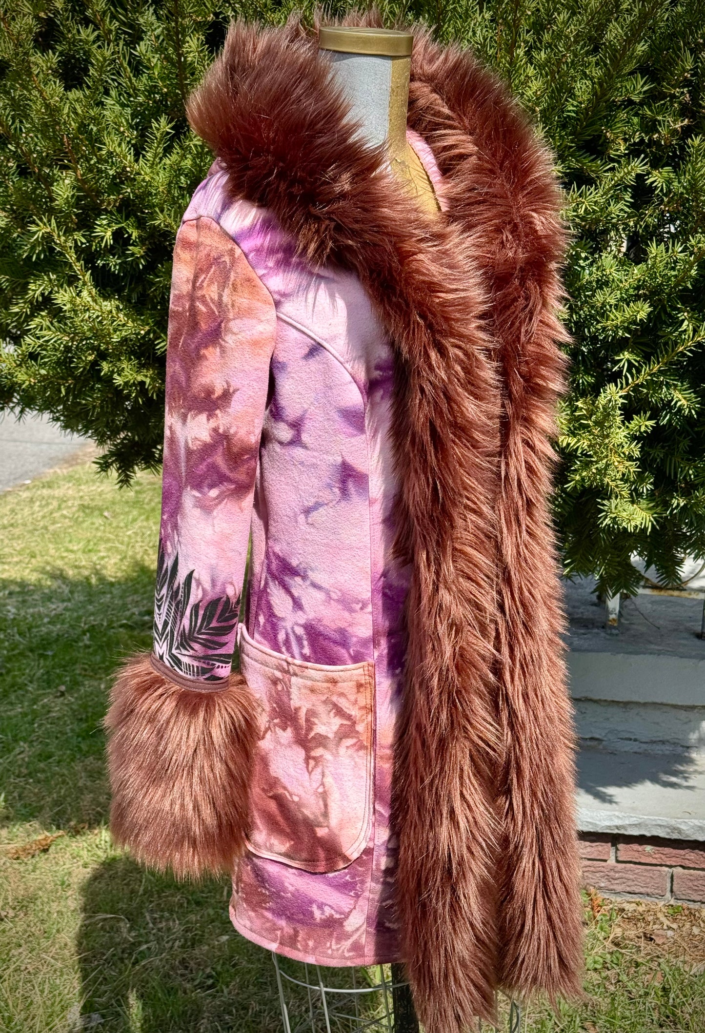 M/L Royal Princess Organic Faux Fur Coat