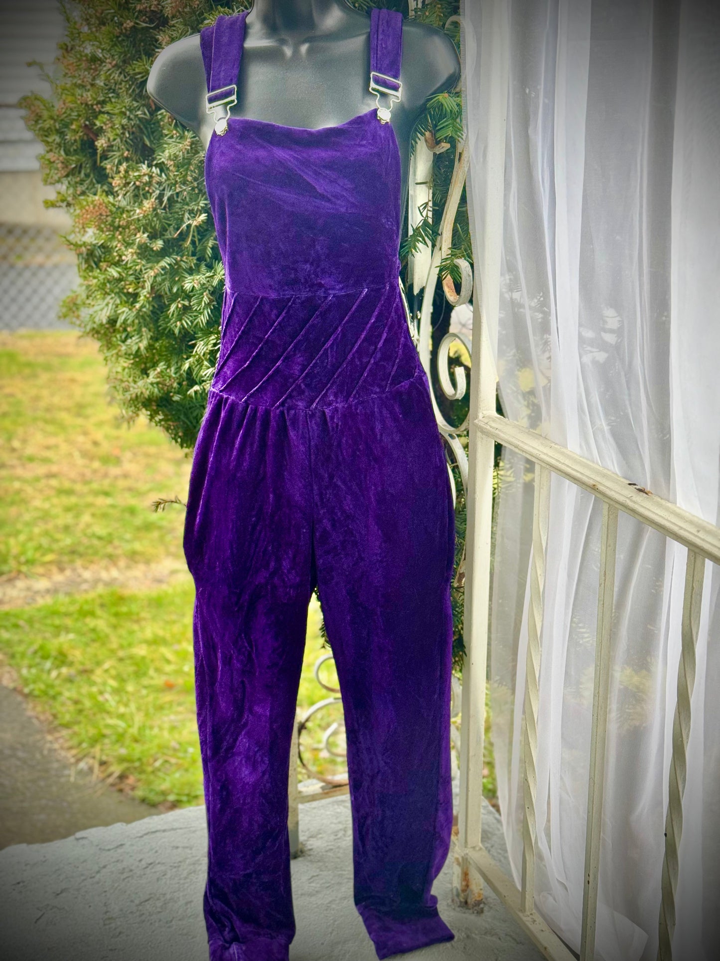 Bamboo Velour Jogger Overalls