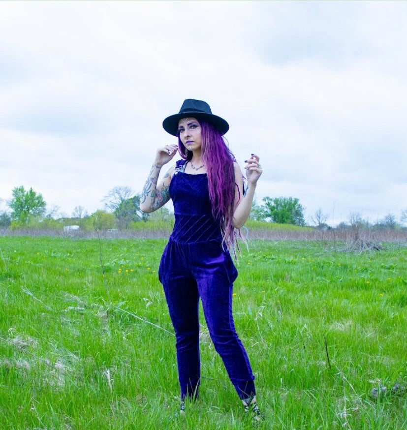 Bamboo Velour Jogger Overalls