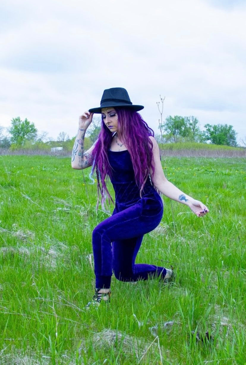 Bamboo Velour Jogger Overalls