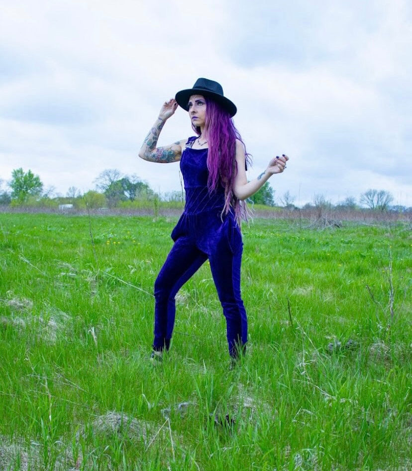 Bamboo Velour Jogger Overalls