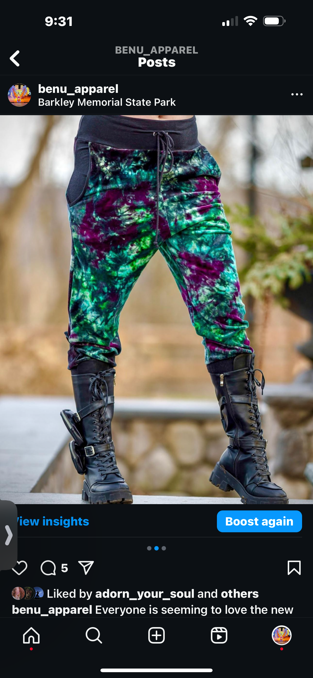 Dark Diamond ๐ Organic Velour Joggers