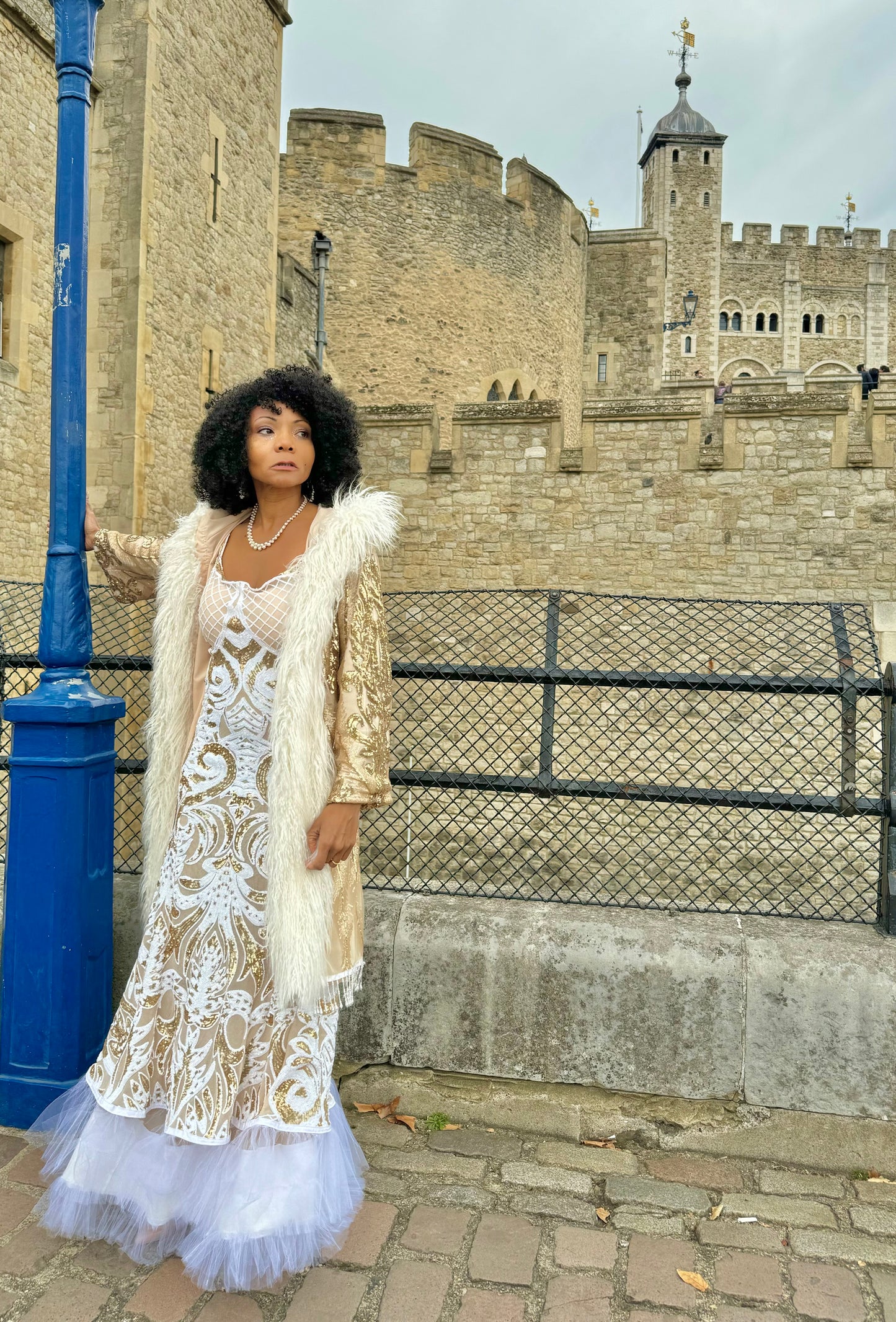 Sequins Fur Jacket