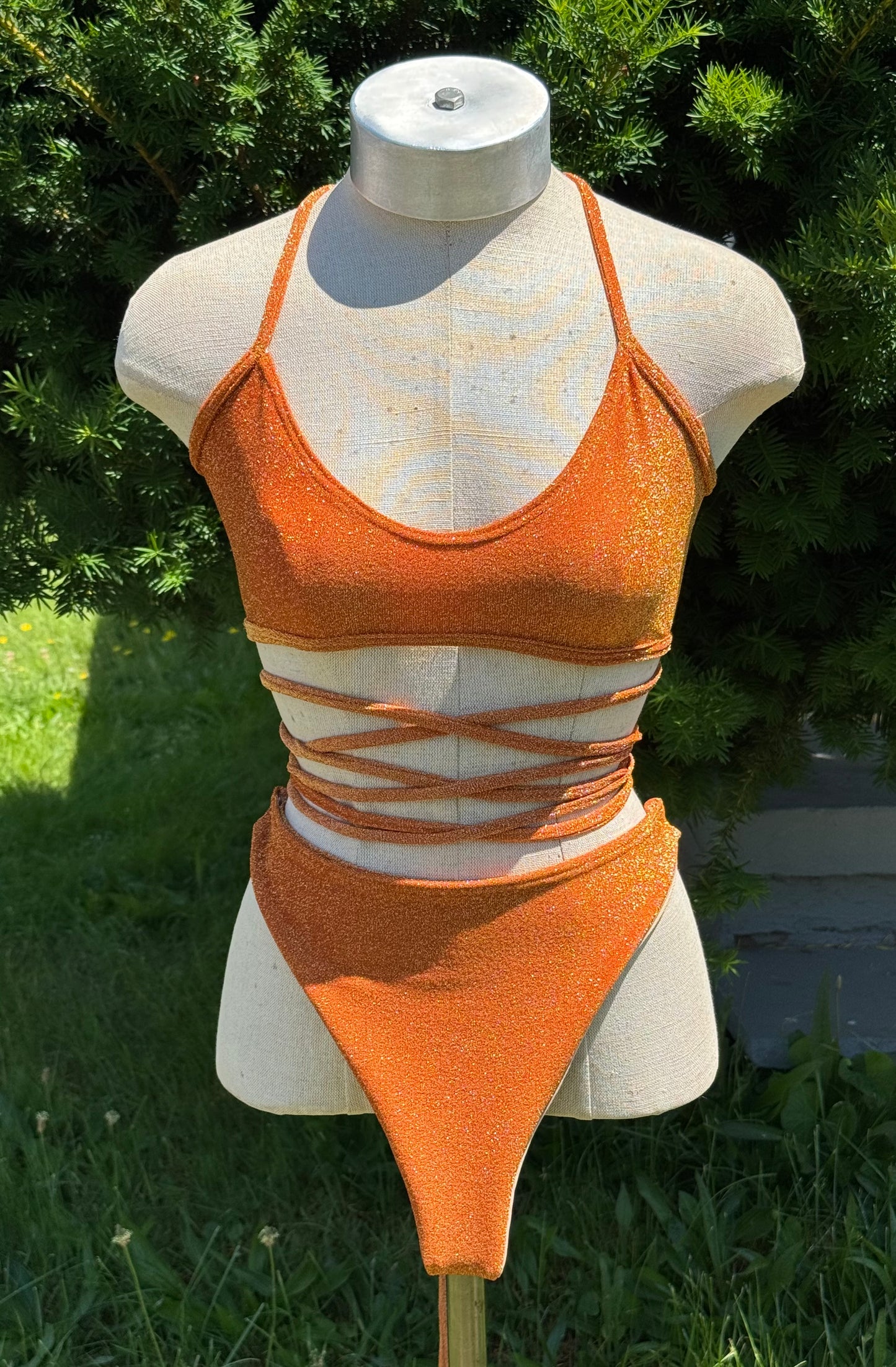 Criss cross two piece