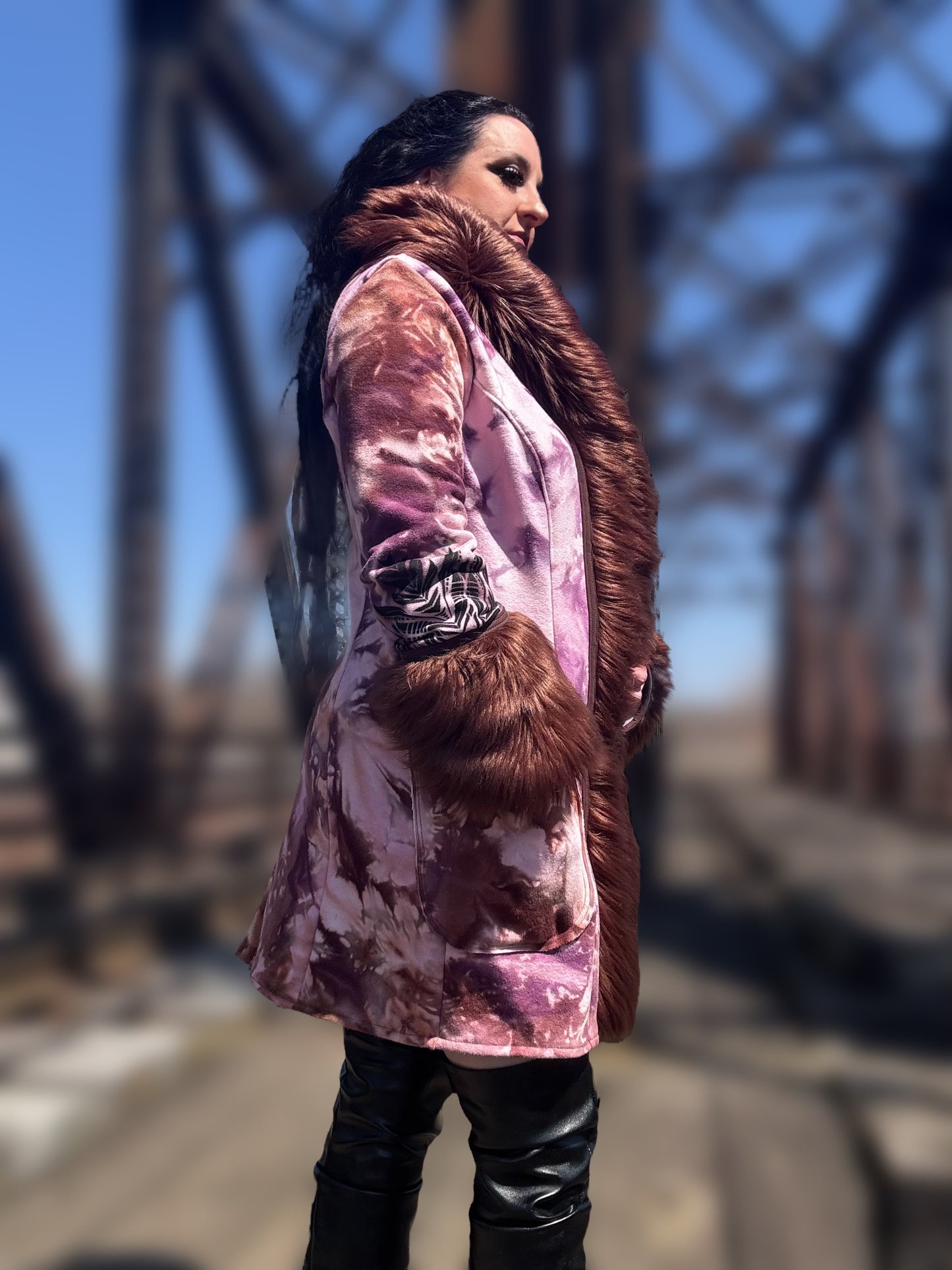 M/L Royal Princess Organic Faux Fur Coat