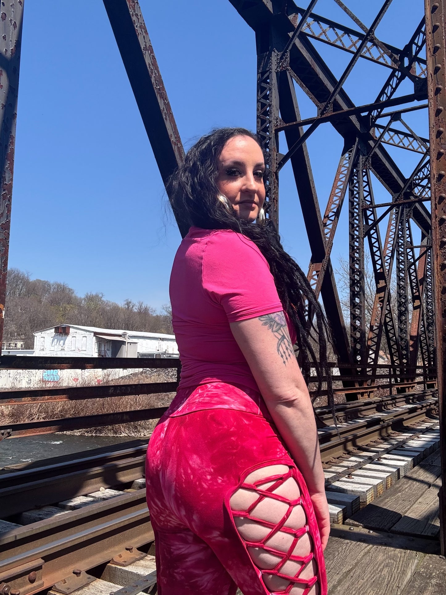 Lace up Organic Leggings Set