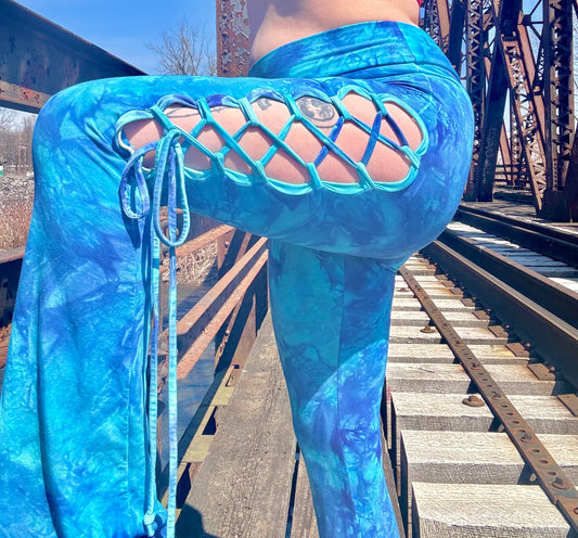 Criss Cross Flare organic pants