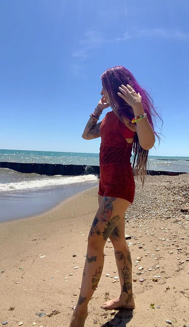 Organic Overalls Romper