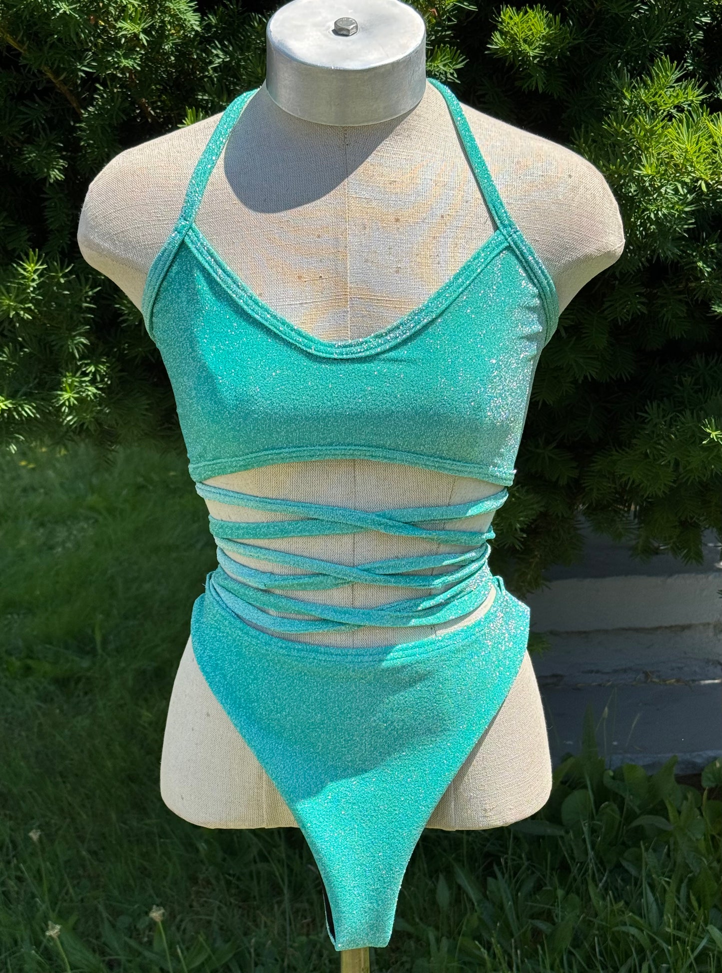 Criss cross two piece
