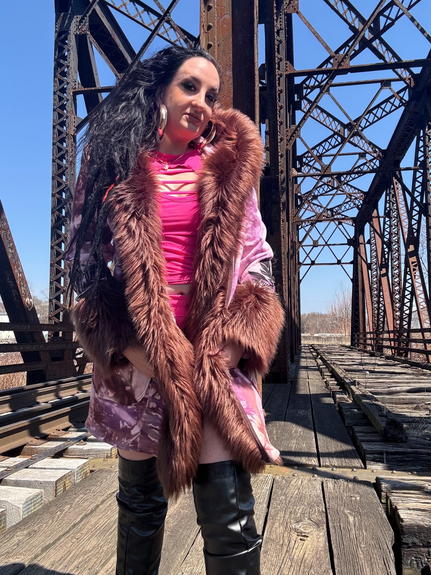 M/L Royal Princess Organic Faux Fur Coat