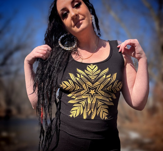 Feather Mandala Organic Tank