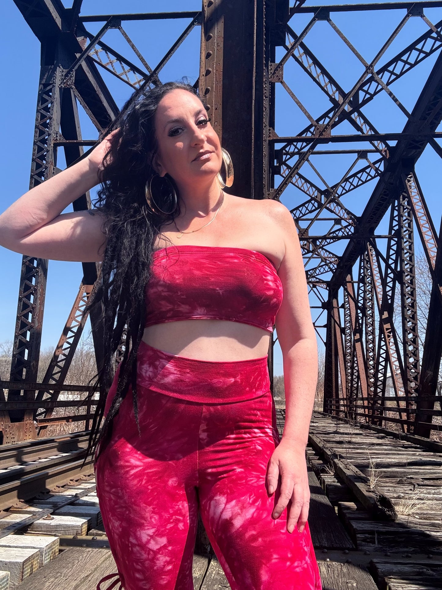 Lace up Organic Leggings Set