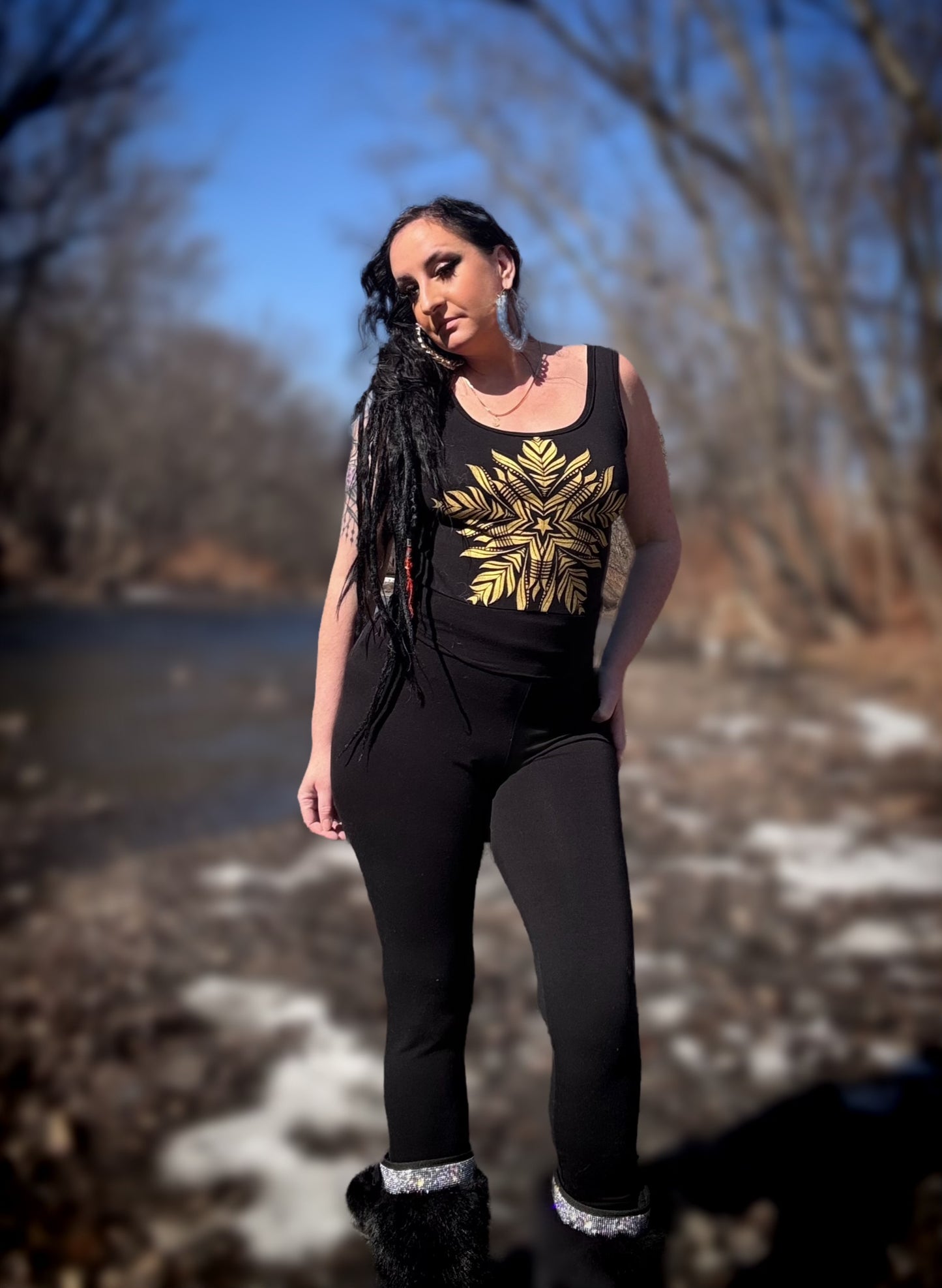 Feather Mandala Organic Tank