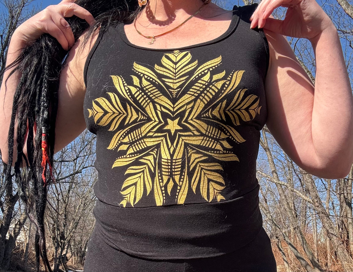 Feather Mandala Organic Tank