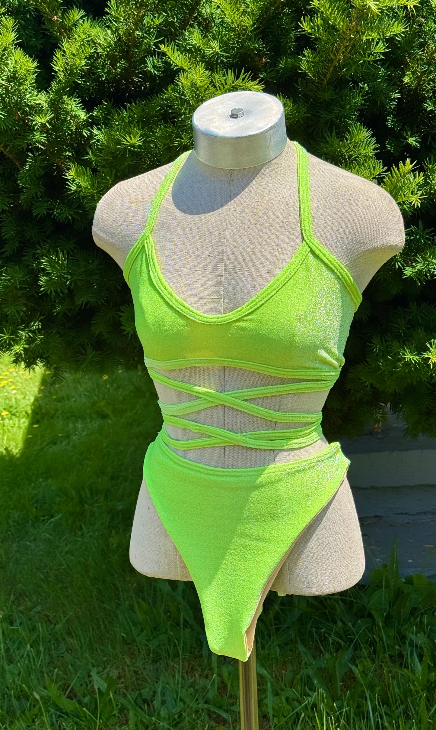 Criss cross two piece