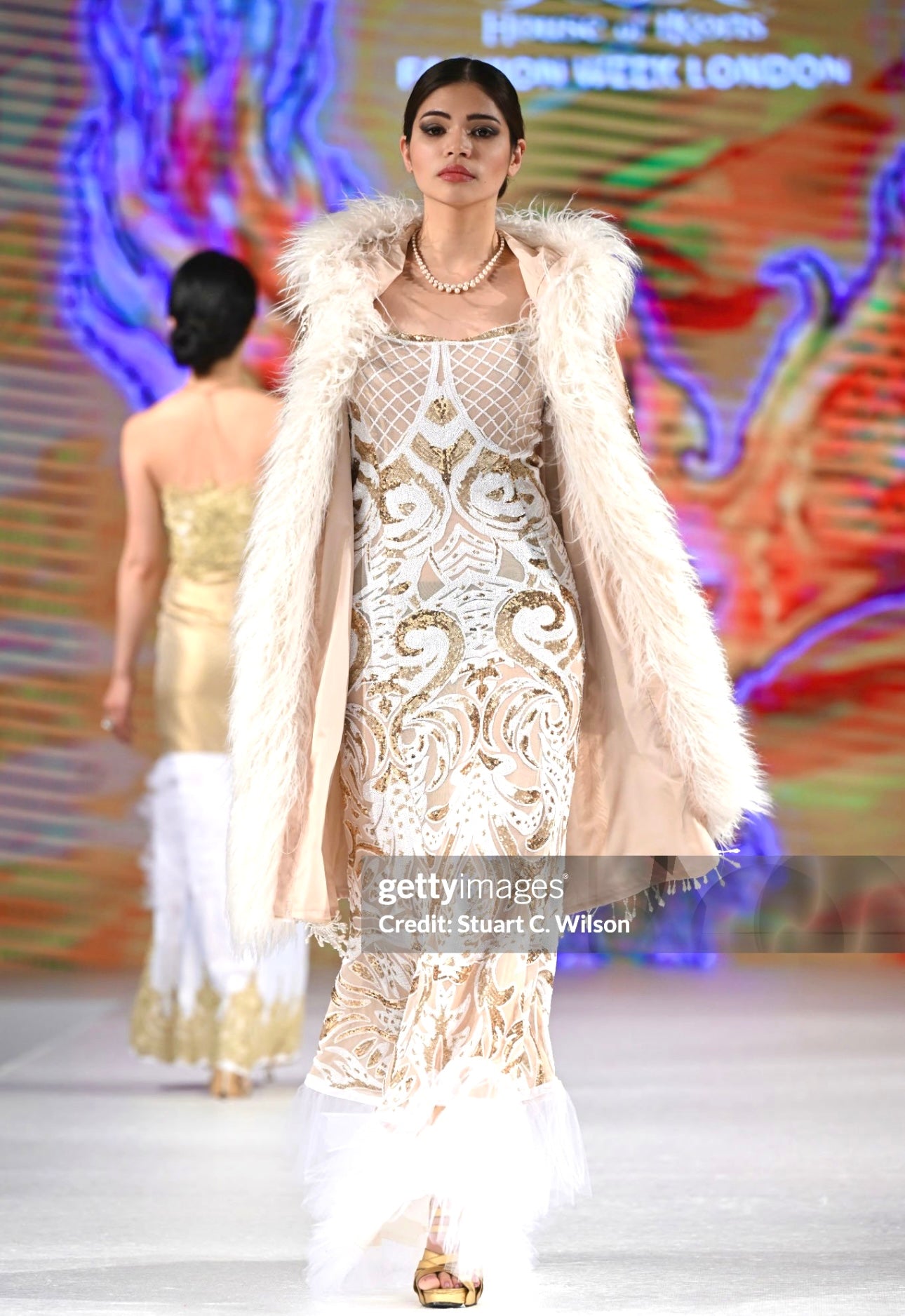 Sequins Fur Jacket