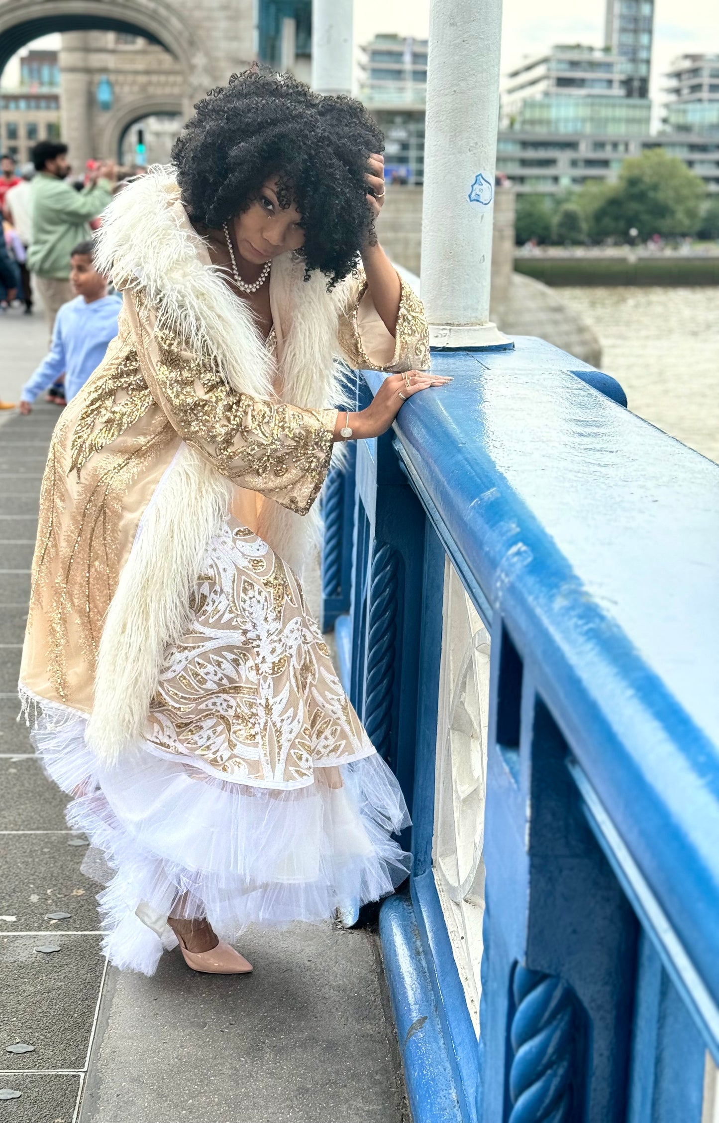 Sequins Fur Jacket