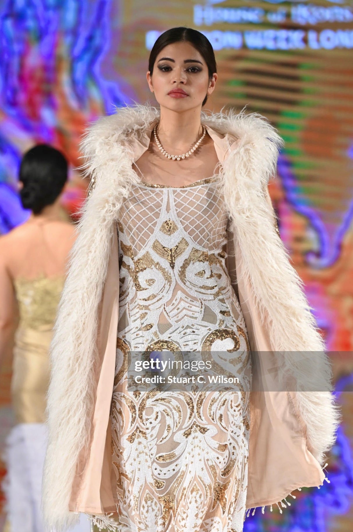 Sequins Fur Jacket